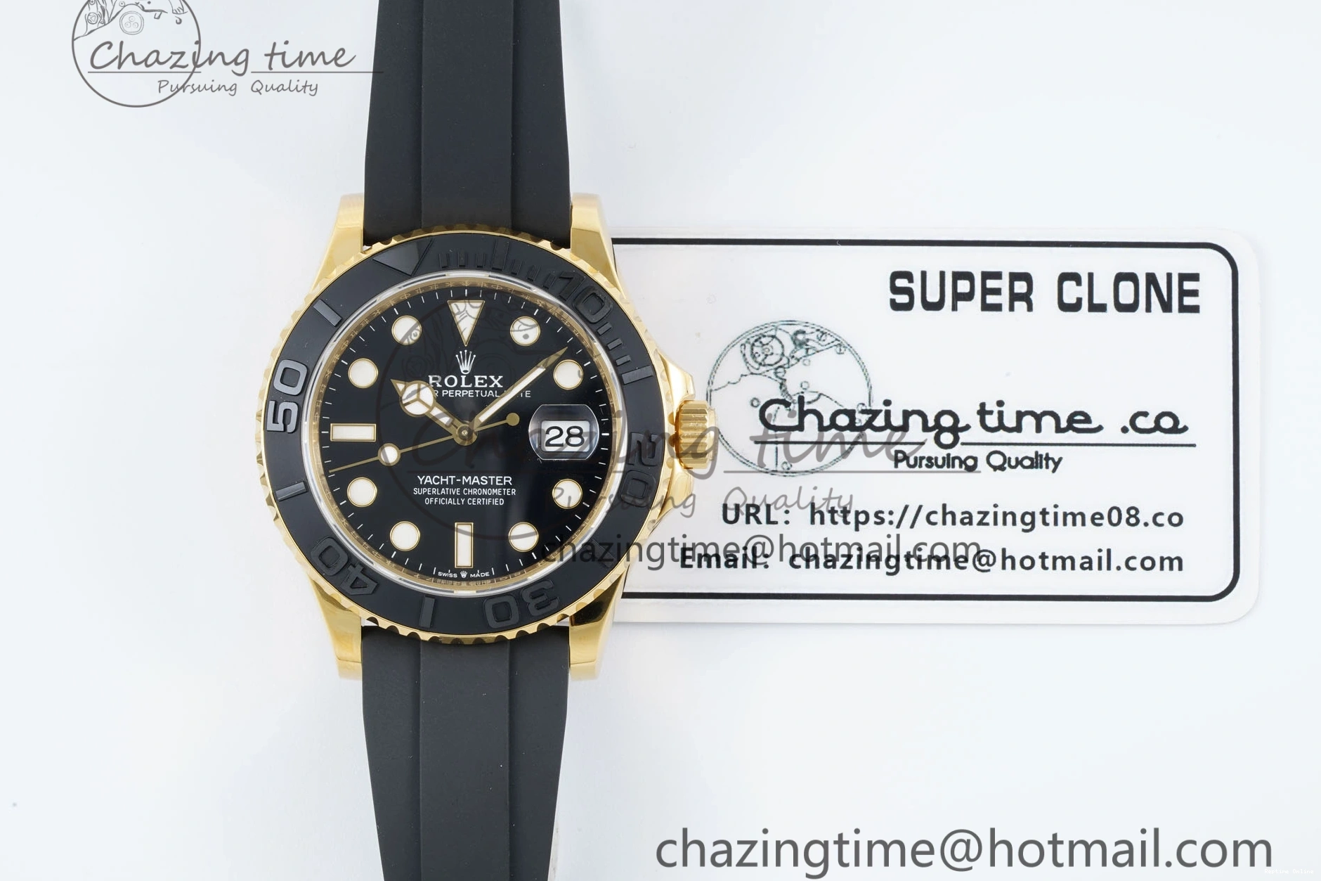 0211 Breathable Yacht-Master 42mm 226658 VSF 1:1 Best Edition 3D Black Ceramic Bezel on Black Rubber Strap VS 2097
